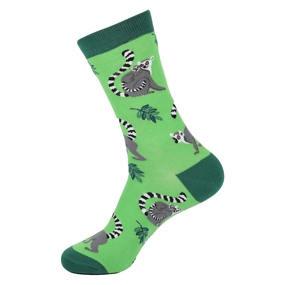 Green Lemur Socks - Sock Infusions